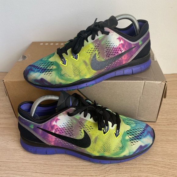 2014 Nike Free 5.0 TR Tie Dye Multicolor Women's running shoes - Size 8.5 - Picture 12 of 13